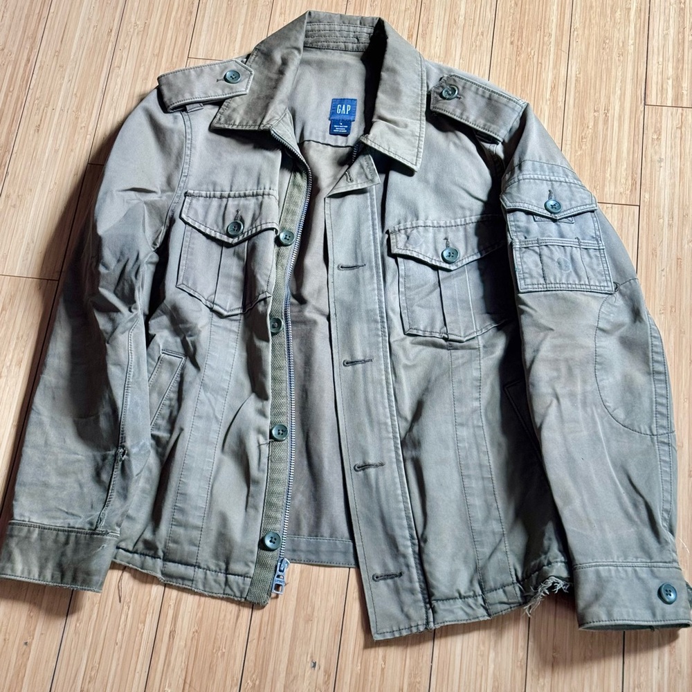 GAP Men's Olive Military Jacket